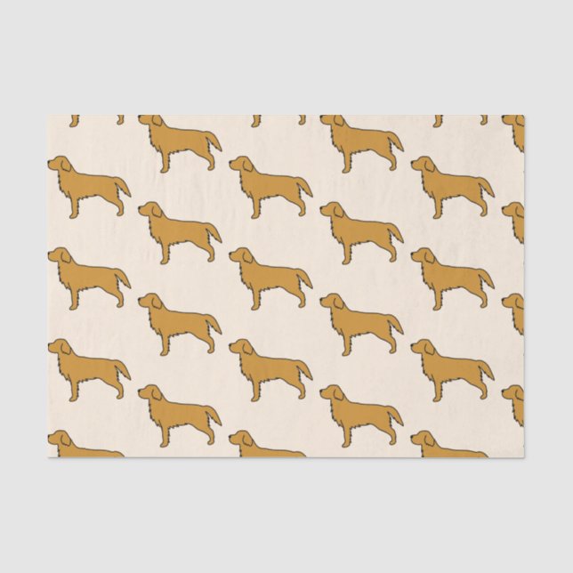 Papel de seda de Golden Retriever  (Anverso)