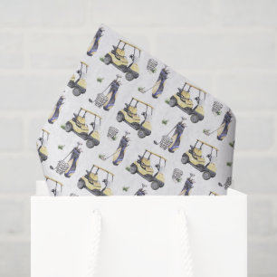 Papel de seda de golf, decoupage de golfista