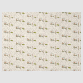 Papel de seda de golf dibujado a mano