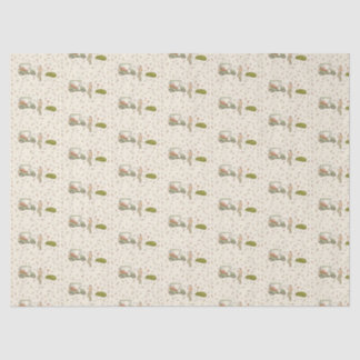 Papel de seda de golf dibujado a mano