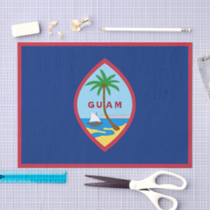 Papel de seda de Guam, papel de seda de la bandera