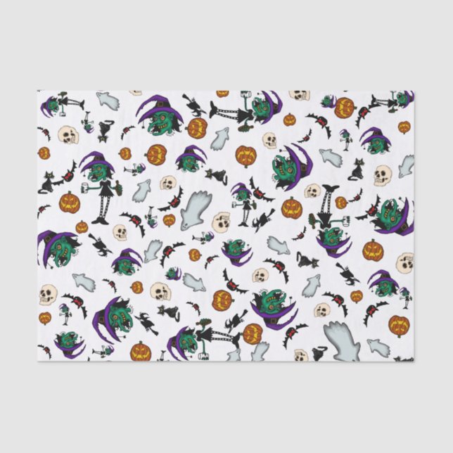 Papel de seda de Halloween (Anverso)