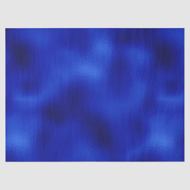 Papel de seda de Hanukkah con lámina azul real (Anverso)