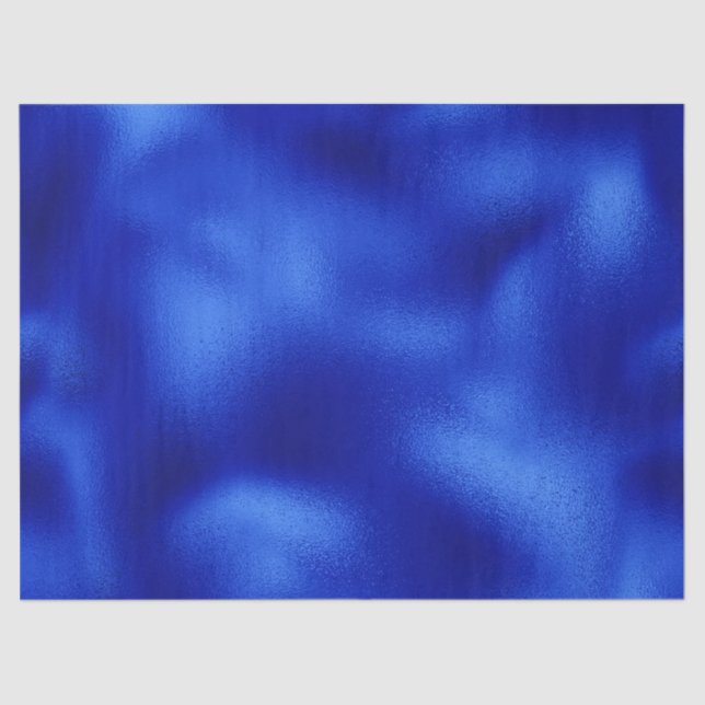 Papel de seda de Hanukkah con lámina azul real (Anverso)