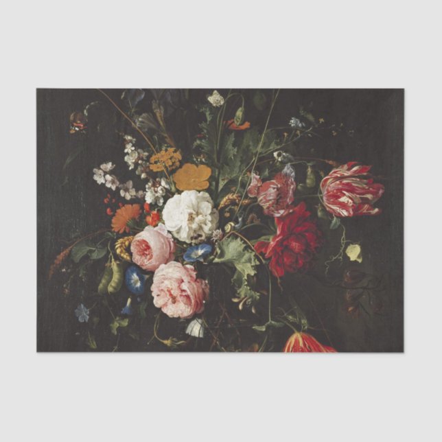Papel De Seda de Heem Flower Vase Painting (Anverso)