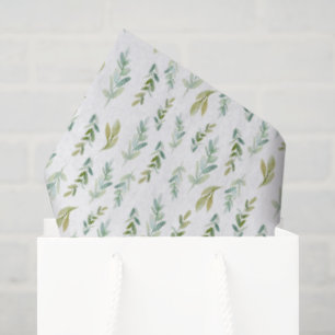 Papel de seda de hojas de follaje verde pequeño