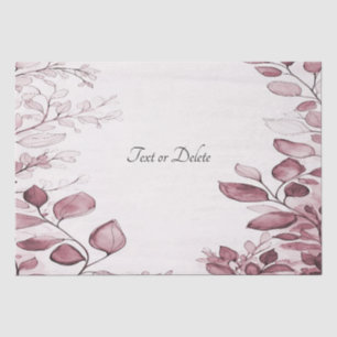 Papel de seda de hojas rojas modernas