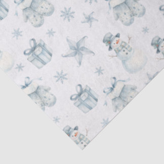 Papel de seda de hombre de nieve y mitones – Regal