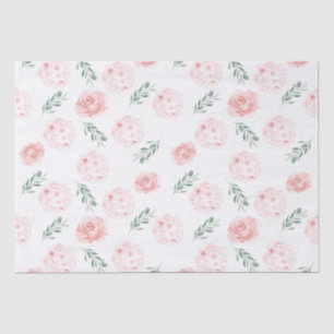 Papel de seda de Hortensia Rosa como regalo