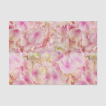 Papel de seda de Hortensias Rosa Pastel