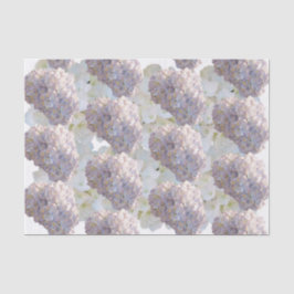 Papel de seda de hortensias rosadas y blancas