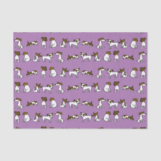 Papel de seda de Jack Russell (Anverso)
