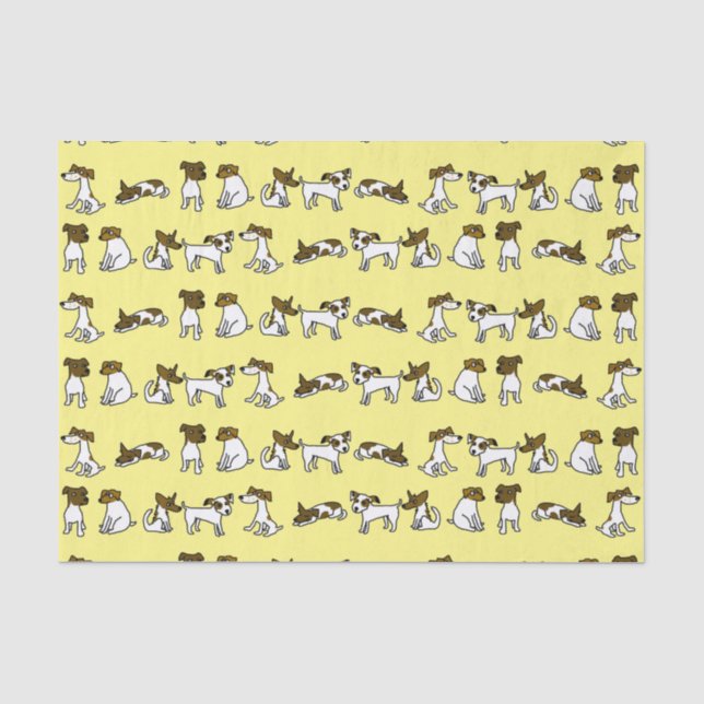 Papel de seda de Jack Russell (Anverso)