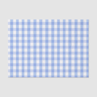 Papel de seda de jardín a cuadros azul claro
