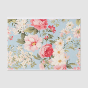 Papel de seda de jardines de flores del campo ingl