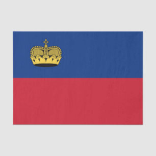 Papel de seda de la bandera de Liechtenstein, Liec