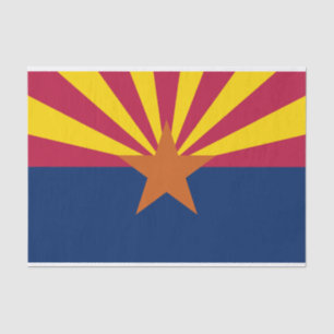 Papel de seda de la bandera del estado de Arizona