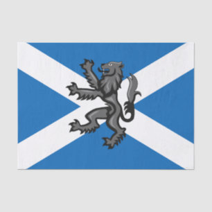 Papel de seda de la bandera escocesa, Rampante, Es