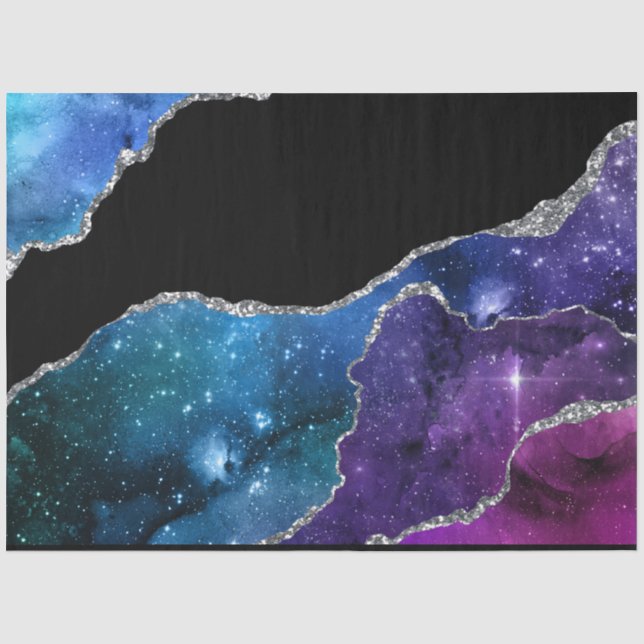 Papel de seda de la serie Galaxy Agate Diseño 9 (Anverso)