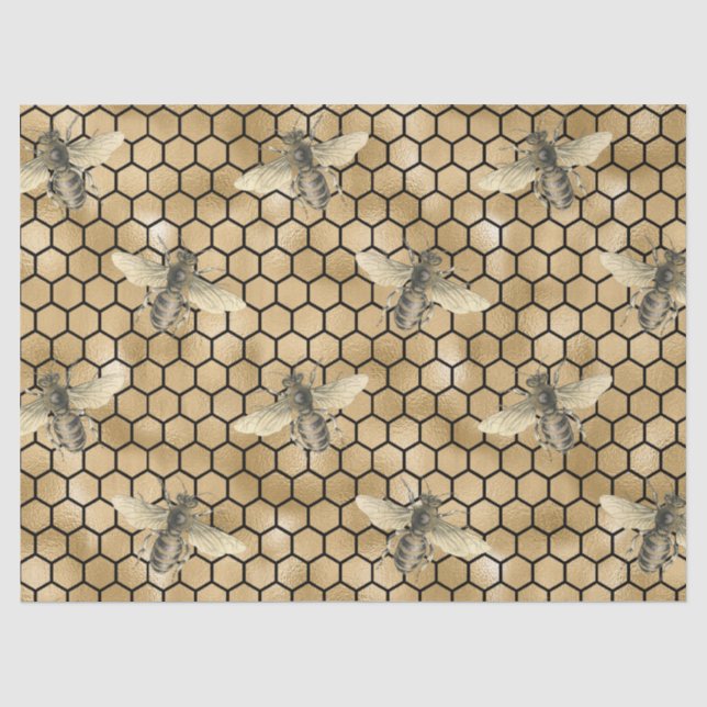 Papel de seda de la serie Honey Bee Diseño 9 (Anverso)