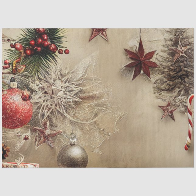Papel de seda de la serie Ole Christmas Design #6 (Anverso)