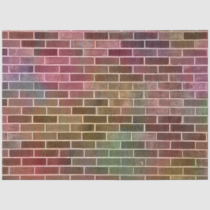 papel de seda de ladrillos de colores