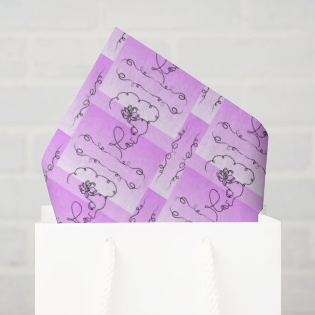 Papel de seda de lavanda Flowing Beauty (Bolsa de regalo)