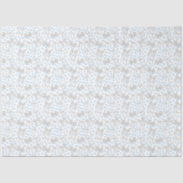 Papel de seda de lazos grises y puntos azules