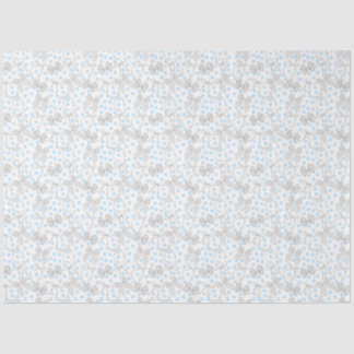 Papel de seda de lazos grises y puntos azules