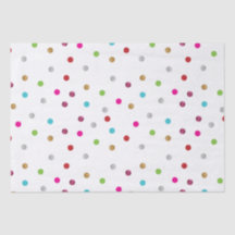 Papel de seda de lunares