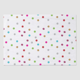 Papel de seda de lunares