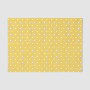 Papel de seda de lunares amarillo y blanco