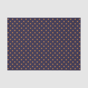 Papel de seda de lunares de calabaza y púrpura (gr