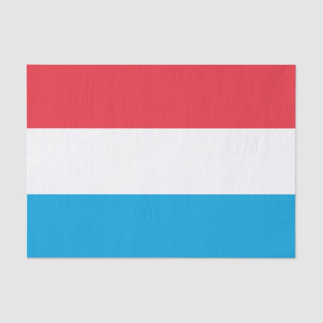 papel de seda de moda de Luxemburgo, bandera de Lu (Anverso)