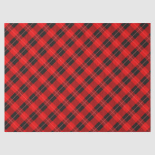 Papel De Seda De Moda En Rojo Y Negro