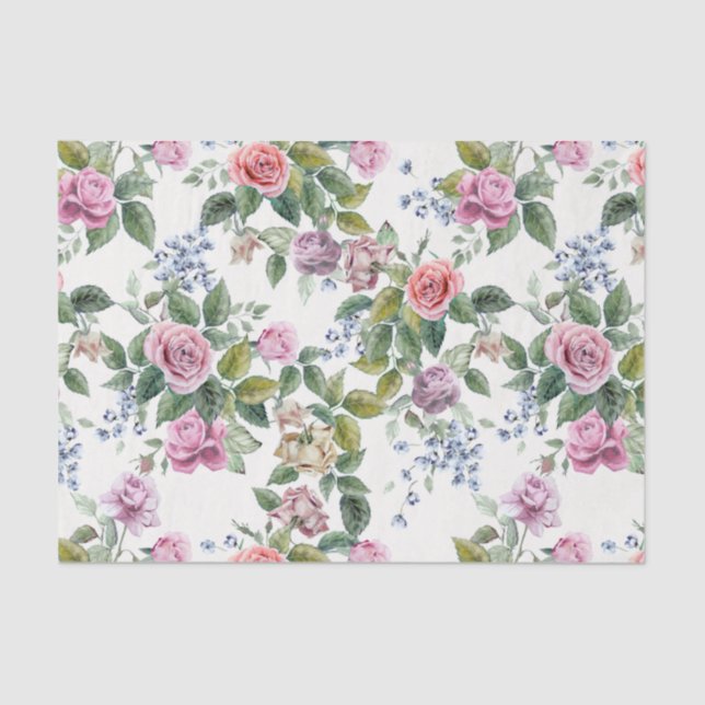 Papel De Seda de moda, rosas, modelo, moda lamentable, elegante, (Anverso)