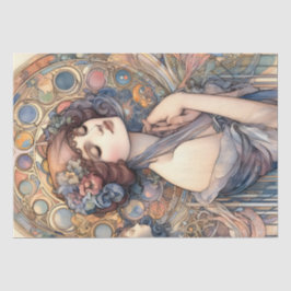 Papel de seda de mujeres Art Nouveau para arte y m