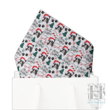 Papel de seda de Navidad con Border Collie