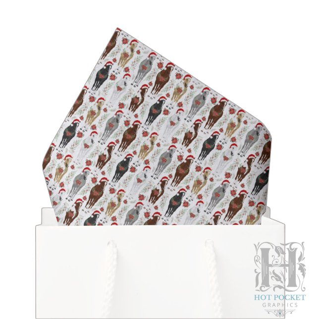 Papel de seda de Navidad con caballos (Subido por el creador)