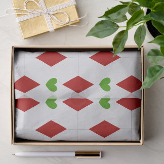 Papel de seda de Navidad con Corazones | Envoltura