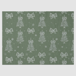 Papel de seda de Navidad con estampado de toile de