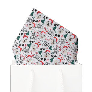 Papel de seda de Navidad de Husky Siberiano