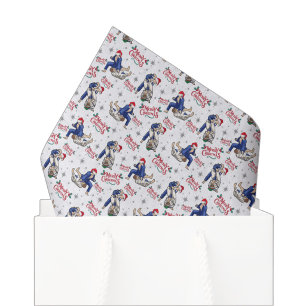 Papel de seda de Navidad de Jiu Jitsu en Blanco