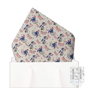 Papel de seda de Navidad de Jiu Jitsu en crema