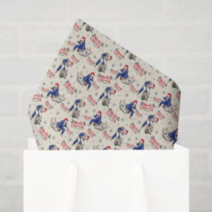 Papel de seda de Navidad de Jiu Jitsu en crema