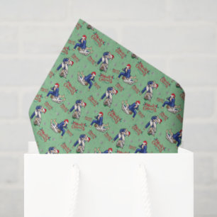 Papel de seda de Navidad de Jiu Jitsu en verde