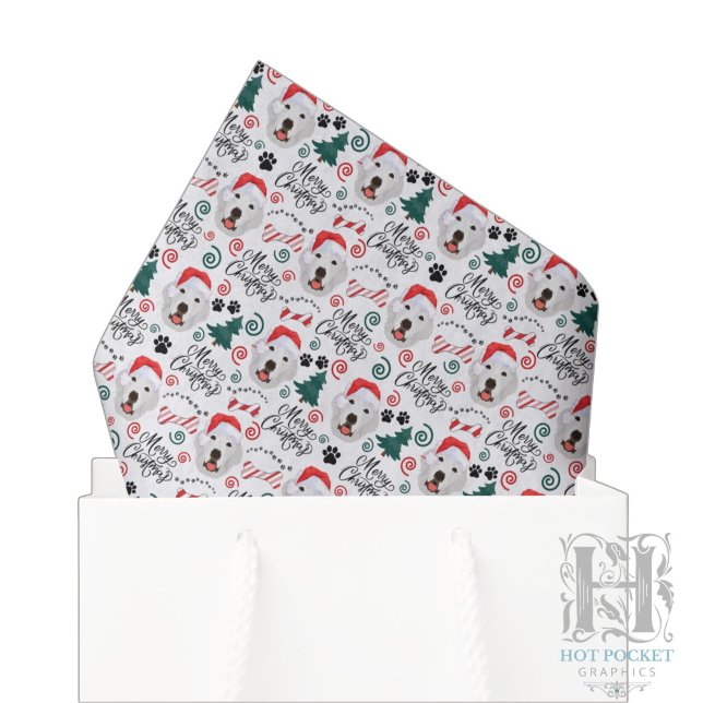 Papel de seda de Navidad del Gran Pirineo (Subido por el creador)