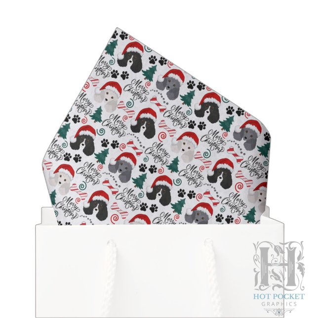 Papel de seda de Navidad Parti Poodle (Subido por el creador)