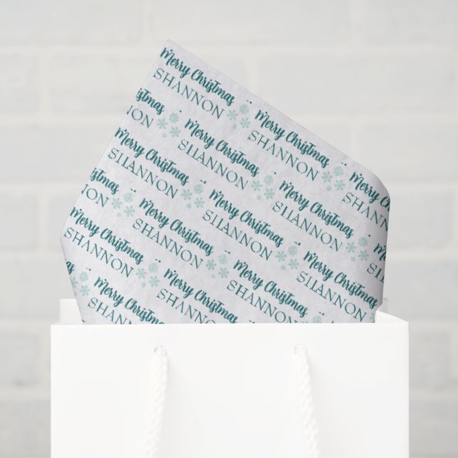 Papel de seda de Navidad personalizado (Bolsa de regalo)