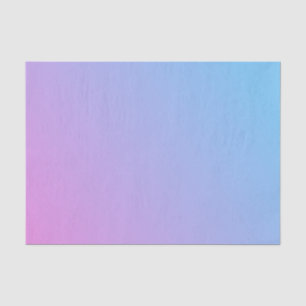 Papel de seda de ombré de rosa a azul